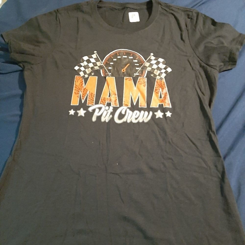NWT Small MAMA PIT CREW Racing T-Shirt